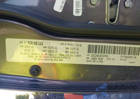 2019 Chrysler 300 300S from USA, damaged, VIN 2C3CCABG3KH537842